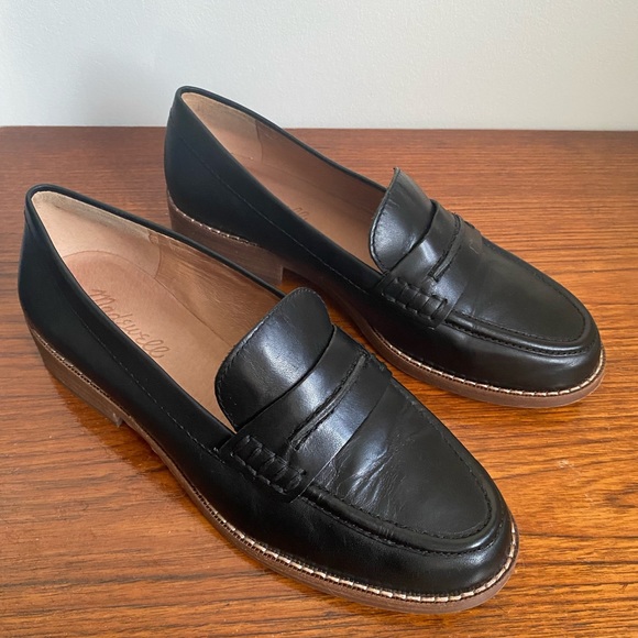 Madewell Black Leather Loafers - Picture 5 of 16